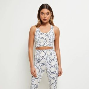 NWT All Fenix python print racerback sports bra